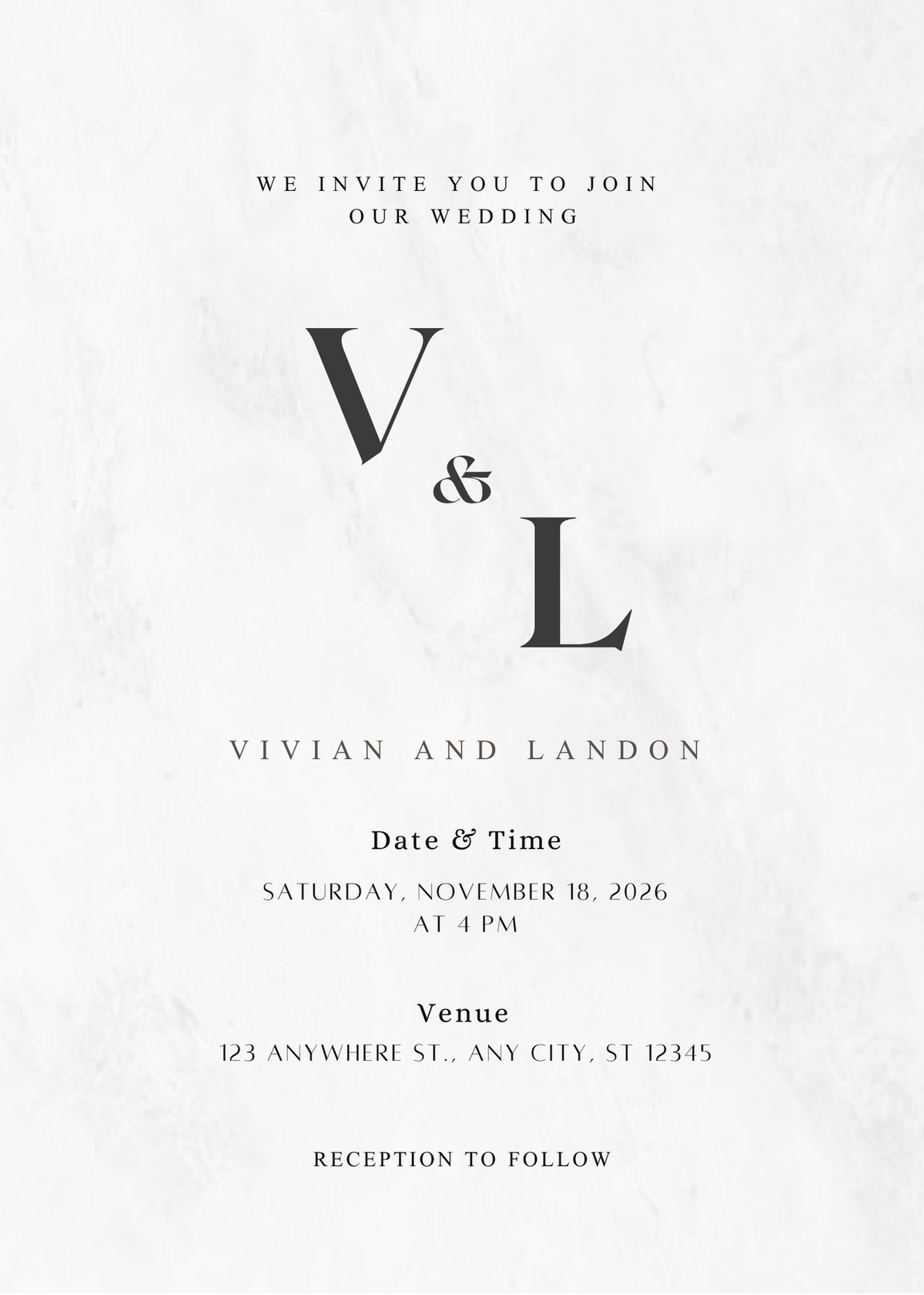 Pure Essence - Wedding Invitation