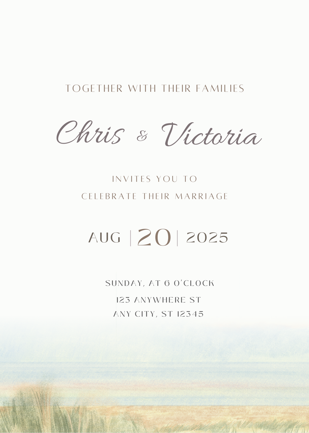 Sunset Tides - Wedding Invitation